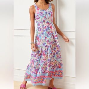 Talbots Multicolor Floral Maxi Dress